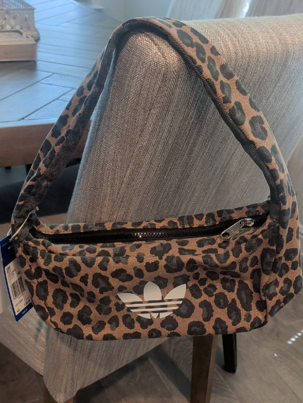 NWT Adidas Leopard-Print Small Shoulder Bag